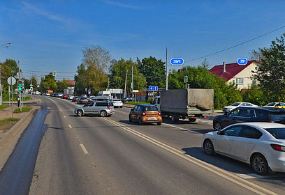 С 23 октября схема движения на Можайском шоссе между улицами Триумфальная и Акуловская изменится