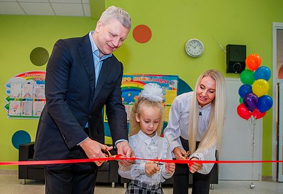 Новый детский сад на 300 ребят открыл Андрей Иванов вместе с жителями Новоивановского