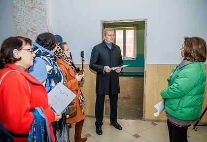 Андрей Иванов осмотрел помещения будущего КДЦ в звенигородском микрорайоне Супонево