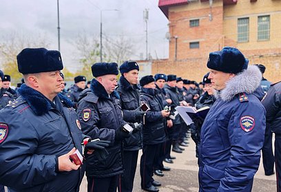 Начальник УМВД России по Одинцовскому городскому округу принял участие в строевом смотре личного состава