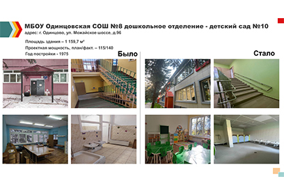 Завершился ремонт детского сада № 10 в Одинцово