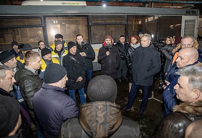 Андрей Иванов провел встречу с работниками одинцовской базы «Мострансавто»