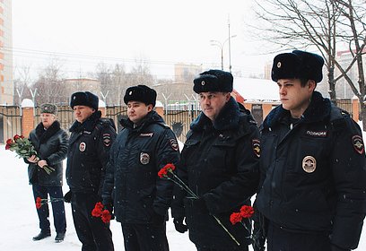 В Одинцово полицейские приняли участие в памятном мероприятии