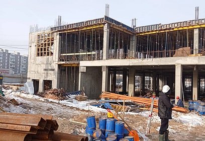 Строительство консультативно-диагностического центра в Одинцовском округе идёт по графику