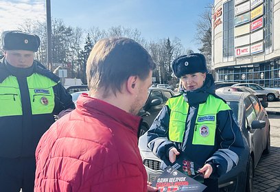 Одинцовские госавтоинспекторы провели профилактическое мероприятие в торговых центрах