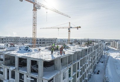 Строительная готовность жилого квартала «Равновесие» в Одинцовском округе превысила 60%
