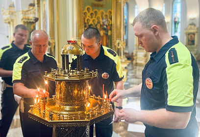 Одинцовские госавтоинспекторы приняли участие в ежегодной встрече с духовенством, посвящённой Дню путника