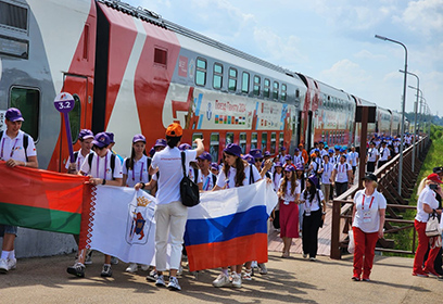 На станцию Центрального парка «Патриот» прибыл «Поезд Памяти»