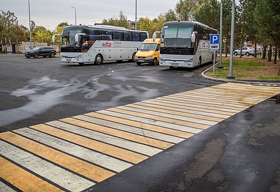 Разворотную площадку для школьных автобусов обустроили у Барвихинской СОШ