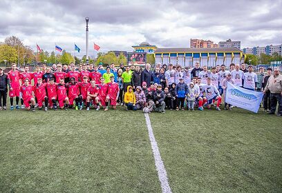 Футбольный матч в честь Дня Победы прошел в Одинцово