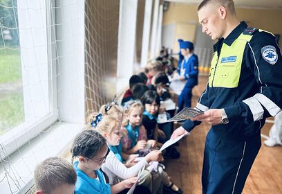 Одинцовские госавтоинспекторы провели в летнем лагере викторину по правилам дорожного движения