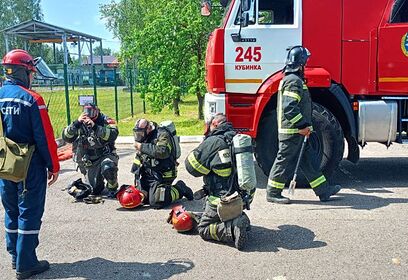 Пожарные учения прошли на электроподстанции в Одинцовском округе