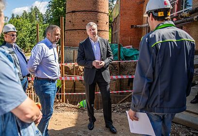 Андрей Иванов проинспектировал ход реконструкции котельной в Жуковке-2
