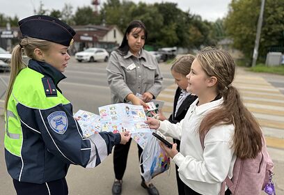 В Одинцовском округе мультипликационные персонажи помогают детям изучать правила дорожного движения