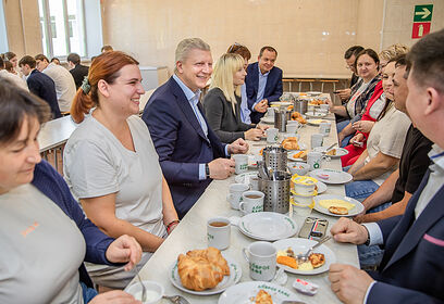 Качество питания в школе «Горки-Х» проверил Андрей Иванов