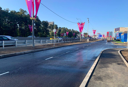 Рабочее движение на участке подъездной дороги к ТПУ «Сколково» открыли в Одинцовском округе