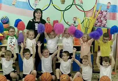 Досуговая программа «Спорт и я — лучшие друзья!» прошла для воспитанников садика № 62 в Голицыно