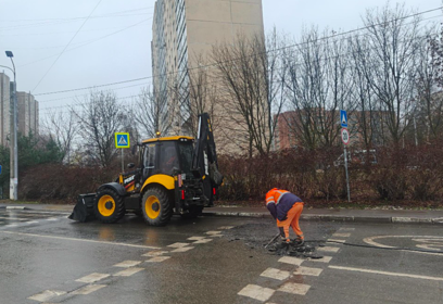 На улице Сосновая в Одинцово заменили искусственные дорожные неровности