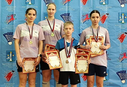 Одинцовские бадминтонисты завоевали 5 золотых медалей на всероссийских соревнованиях в Коломне