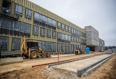 Новая школа на 750 учащихся в ЖК «Резиденции Сколково» построена на 70%