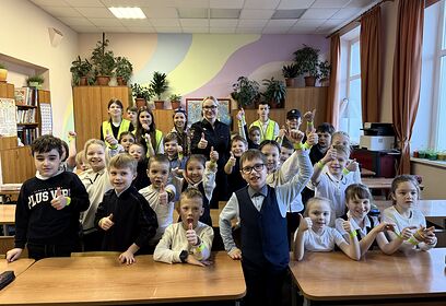 Одинцовские Госавтоинспекторы провели для школьников интерактивное занятие по безопасности дорожного движения