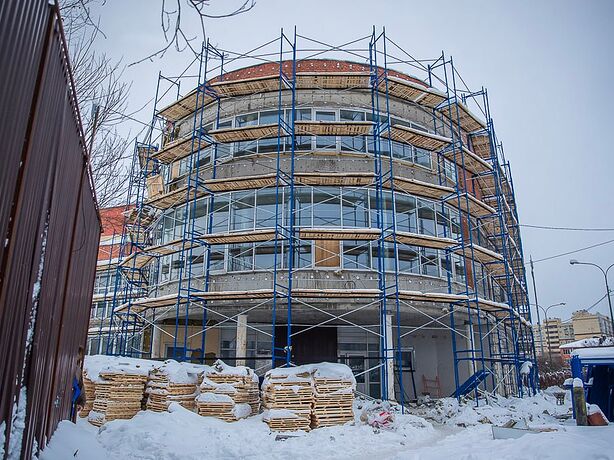 В Звенигороде продолжается ремонт Академии дзюдо