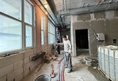 В Одинцово продолжается внутренняя отделка здания нового детского сада «Кубик»