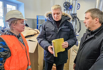 Ход реконструкции центрального теплового пункта в Кубинке-10 проверил Андрей Иванов