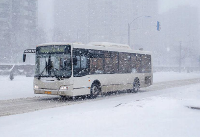В связи с погодными условиями интервалы движения автобусов в Одинцовском округе увеличены