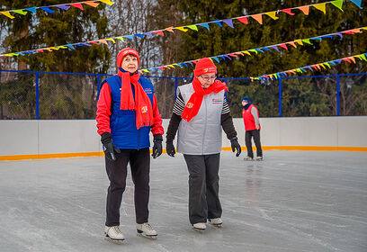 Участники «Активного долголетия» проведут 13 февраля тренировку на катке Одинцовского парка культуры, спорта и отдыха