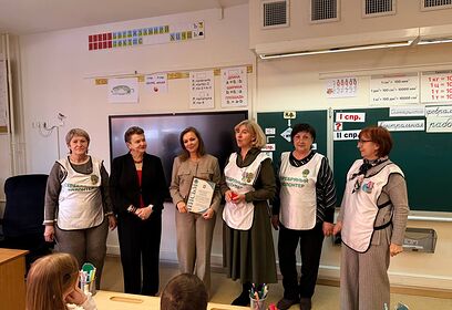 Мастер -класс от «Серебряных волонтеров» прошел в Одинцовской лингвистической гимназии