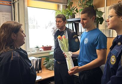 Акцию «Спасибо за службу» провели для сотрудниц пожарных частей округа