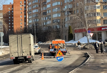 В ходе ямочного ремонта в Одинцовском округе планируется отремонтировать 60 000м² асфальта