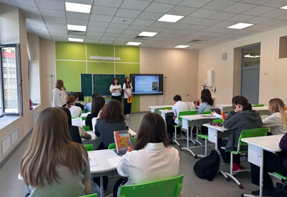 Студенты «Одинцовского техникума» провели профориентационную встречу с учениками гимназии № 14