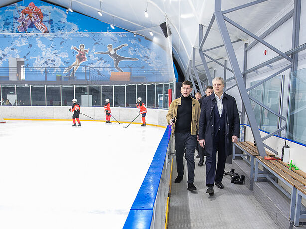 Каток «Ice Депо» в посёлке Усово-Тупик осмотрел Андрей Иванов