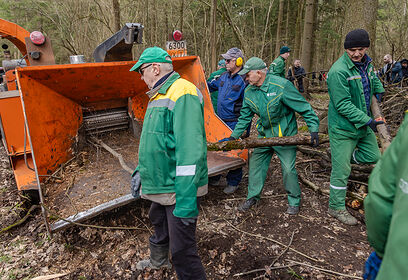 Субботник провели на территории Одинцовского парка имени Ларисы Лазутиной