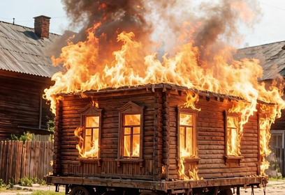 Представители надзорных органов напоминают жителям Одинцовского округа о мерах пожарной безопасности в частном доме