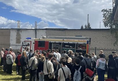 Сотрудники МЧС провели тематический урок безопасности для обучающихся «Одинцовского техникума»