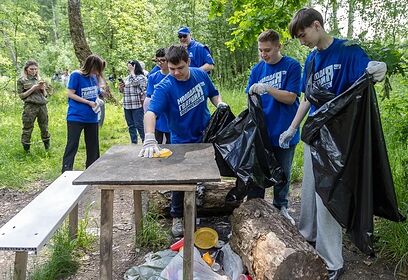 В Одинцовском округе провели экологическую акцию
«Чистый лес»
