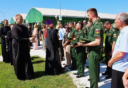 Торжественное открытие православной стелы прошло в парке «Патриот»