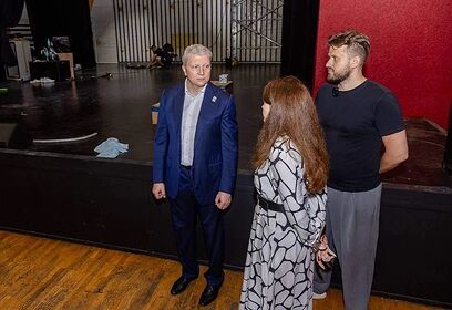Андрей Иванов проверил ход ремонта сцены и зрительного зала в Центре культуры и творчества «Кубинка»