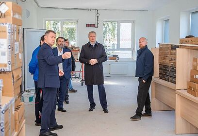 Андрей Иванов проинспектировал ход капитального ремонта спортивной школы «Старый городок»