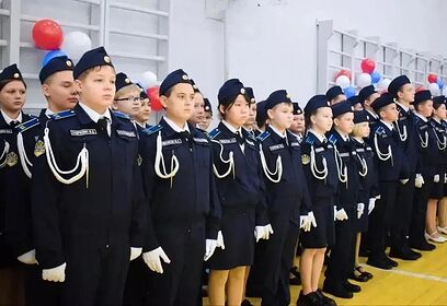 Сотрудники Росгвардии из Одинцовского округа приняли участие в открытии подшефного кадетского класса