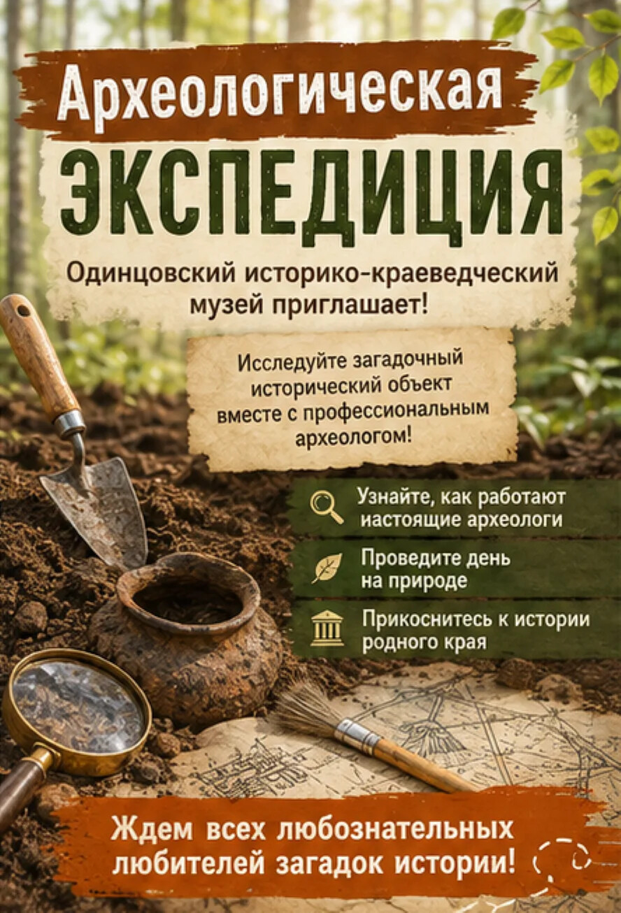 Жители Одинцовского округа 15 августа приглашаются в археологическую экспедицию