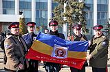 Фото: Митинг 12 марта на центральной площади Одинцово в поддержку русскоговорящих жителей Украины