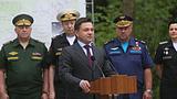 Фото: Сергей Шойгу и Андрей Воробьёв дали старт строительству парка «Патриот» под Кубинкой