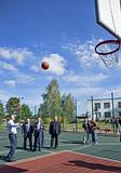 Новая спортивная площадка в деревне Чупряково