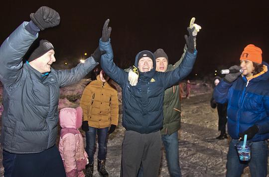 Больше 700 человек отметили Татьянин день на главном катке города Одинцово