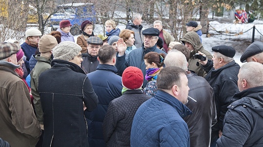 Мэр Одинцово встретился с жителями Ромашково