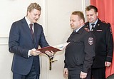 Андрей ИВАНОВ вручил сотрудникам ДПС Почётные грамоты главы Одинцовского района